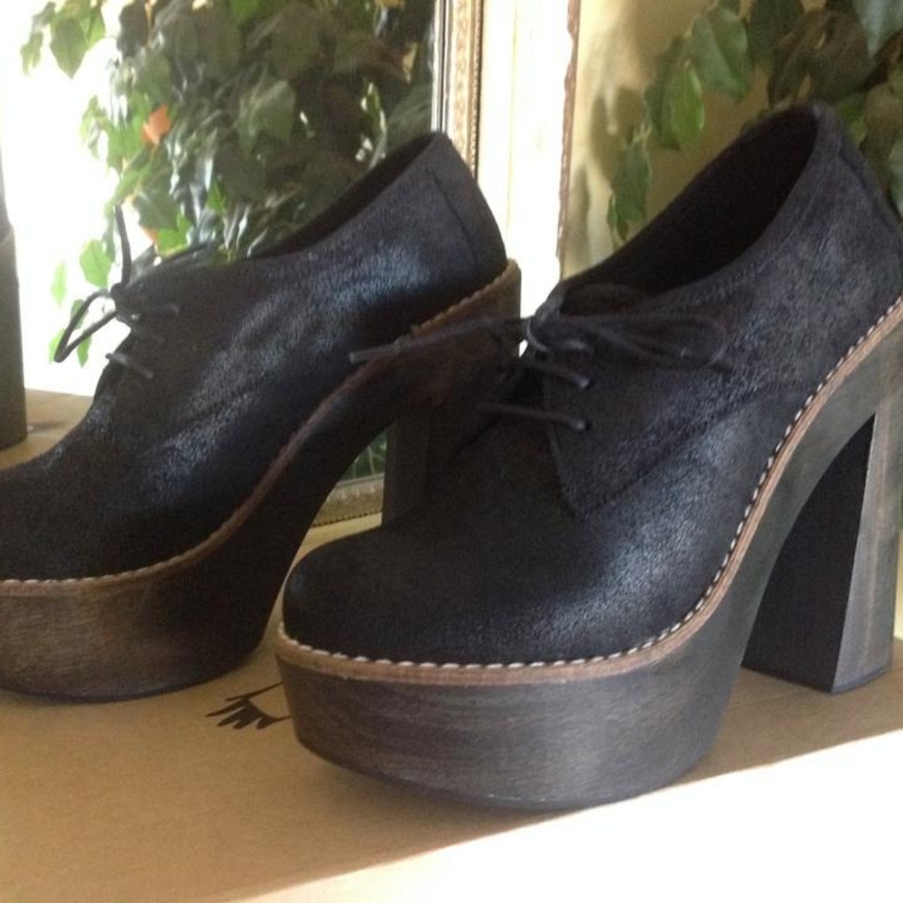 Freebird Black Piper Platforms Brand New!